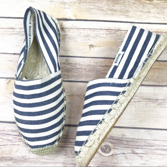 Soludos Shoes - New Soludos Espadrilles Stripe Flats Slip Ons sz 7